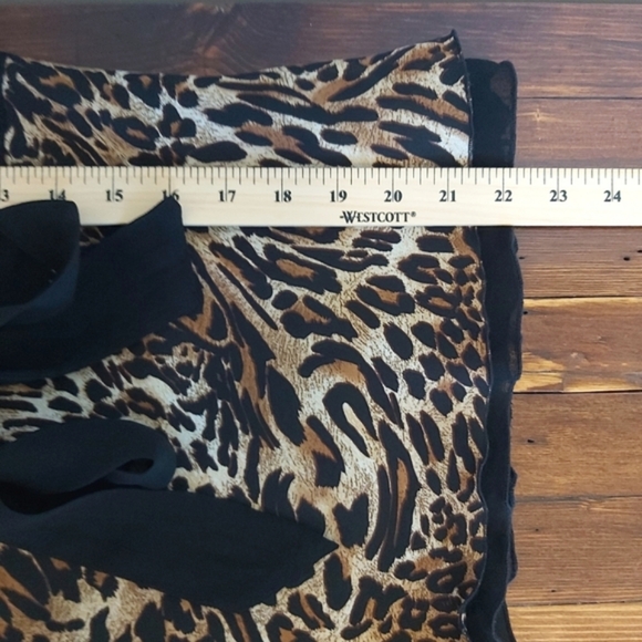 Louben II blouse womens S sleeveless v-neck bow ruffles empire waist - Picture 6 of 6